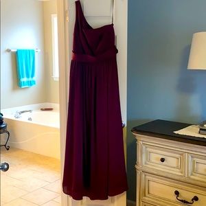 Burgundy formal dress